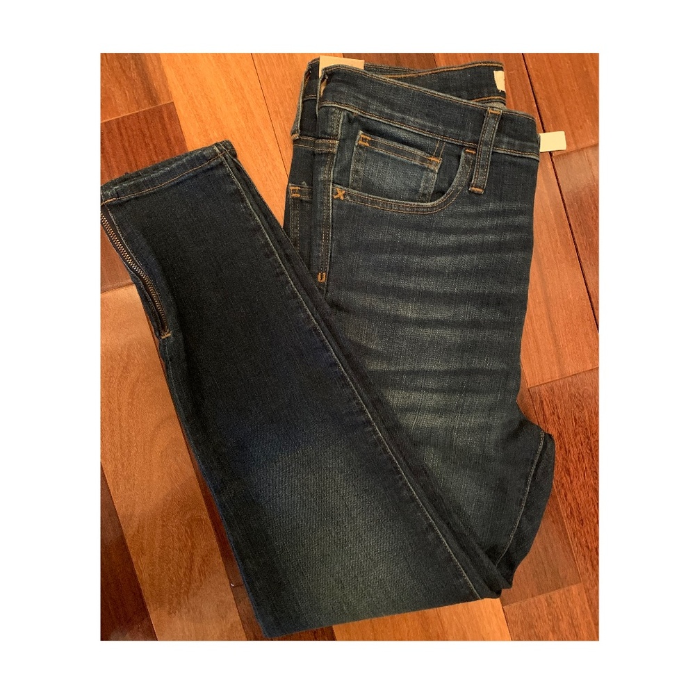 NEW Madewell Skinny jean w hem zipper